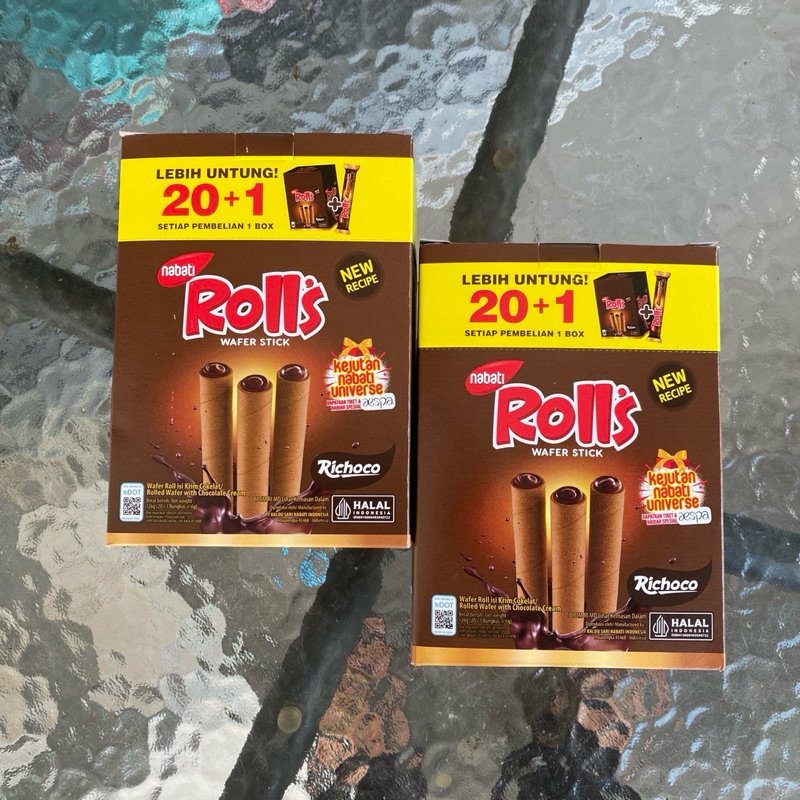 

Nabati Rolls Wafer Stick Rasa Richoco kemasan 6 gram 1 Pack