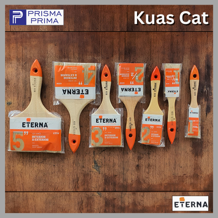 

Eterna Kuas Cat 1 1.5 2 2.5 3 4 5 Inch In Eterna 633 Tebal Minyak Tembok Air