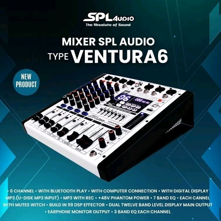 MIXER 6 CHANNEL SPL AUDIO VENTURA