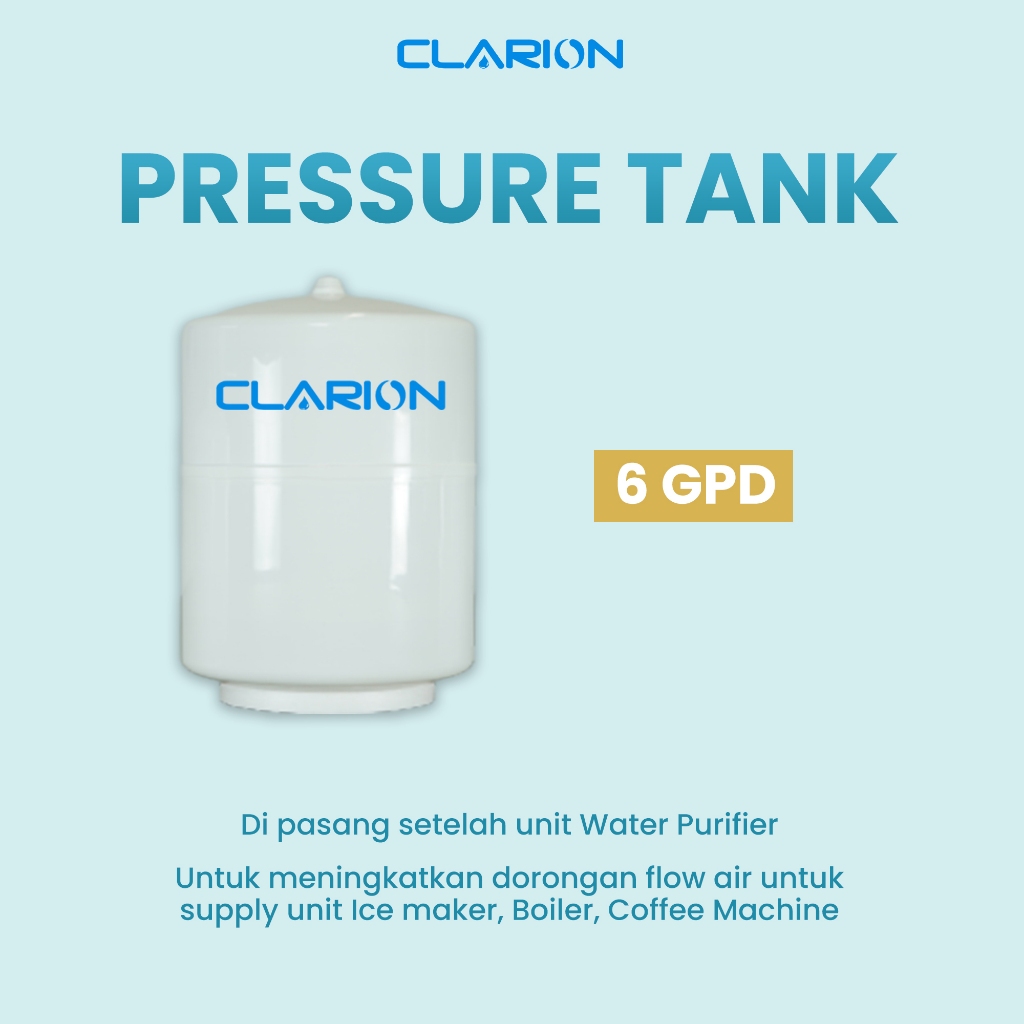 Pressure Tank RO 6g Clarion - Reverse Osmosis Pressure Tank
