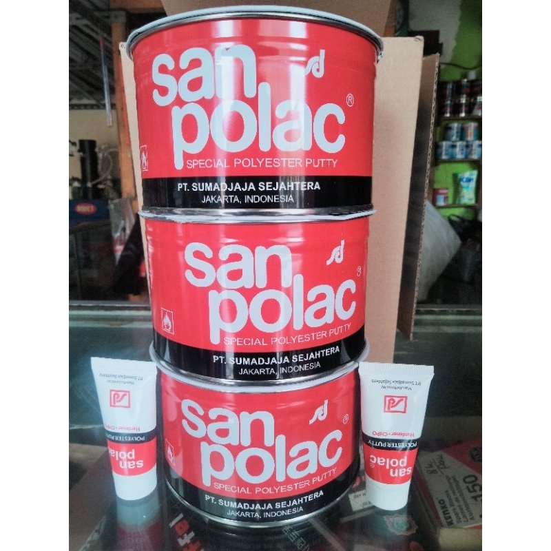 Dempul Mobil Sanpolac 1kg