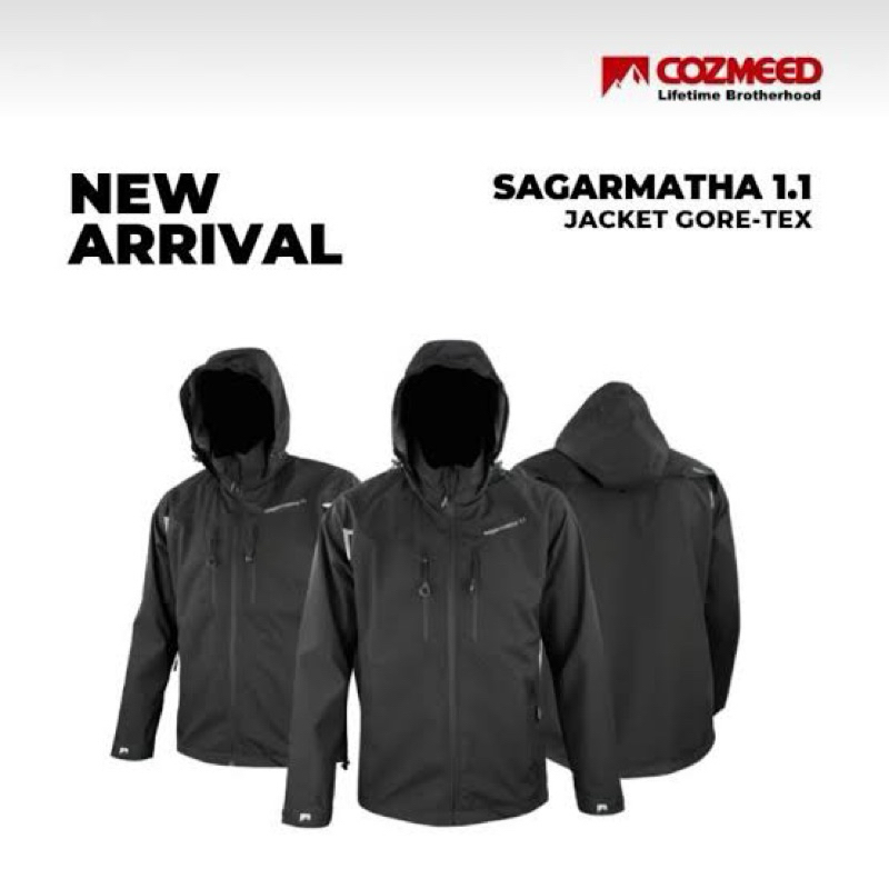 JAKET COZMEED SAGARMATHA GORETEX GTX WATERPROOF WATERREPPELENT ANTI AIR TAHAN AIR ORIGINAL