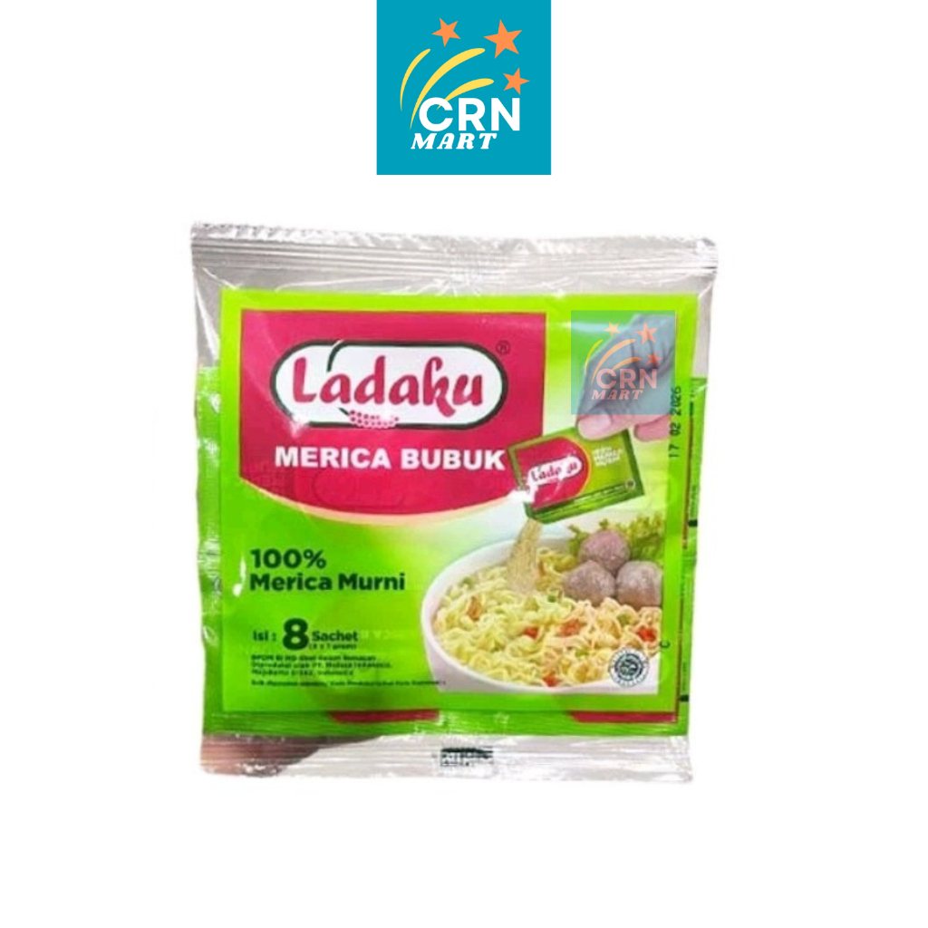 

CRN MART - LADAKU Merica Bubuk Kemasan Sachet 1 Renceng Isi 12