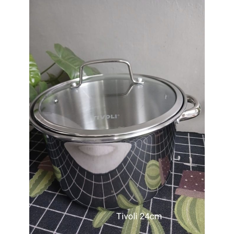 Panci Tivoli Premium Stainless Steel 24cm Cookware (EH7200)