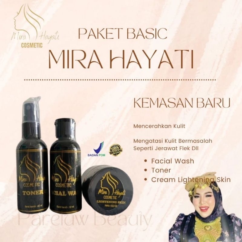 PAKET BASIC MIRA HAYATI COSMETIC/MIRA HAYATI SKINCARE 100% ORIGINAL