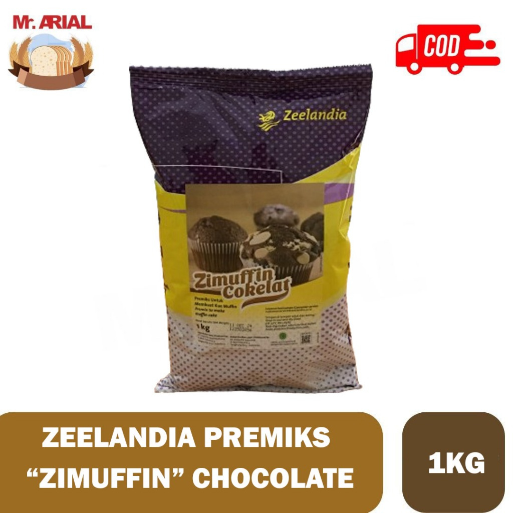 

Zeelandia Zimuffin Chocolate 1Kg / Zimuffin Cokelat 1 Kg / Premik Kue Muffin 1Kg