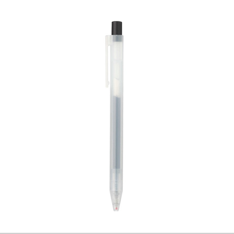 

[READY STOCK] MUJI pen | SMOOTH GEL INK BALLPOINT PEN KNOCK TYPE 0.5 BLACK 0.5MMBLACK