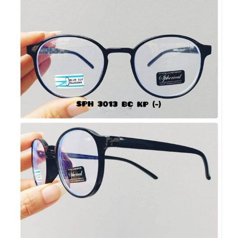 kacamata minus blueray oval H313BC