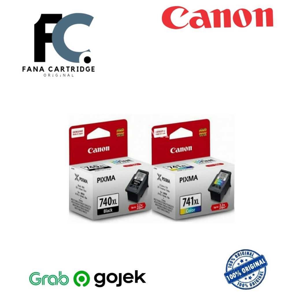 Tinta canon 740xl black 741xl color original
