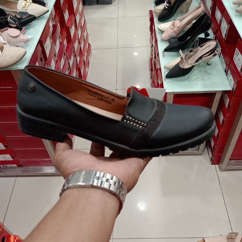 TRISET SEPATU PANTOFEL WANITA | SEPATU FORMAL HITAM | SEPATU KERJA | ORIGINAL