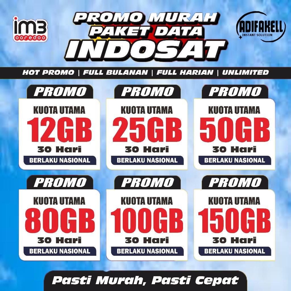 Inject/Isi Ulang Kuota Indosat IM3 Promo