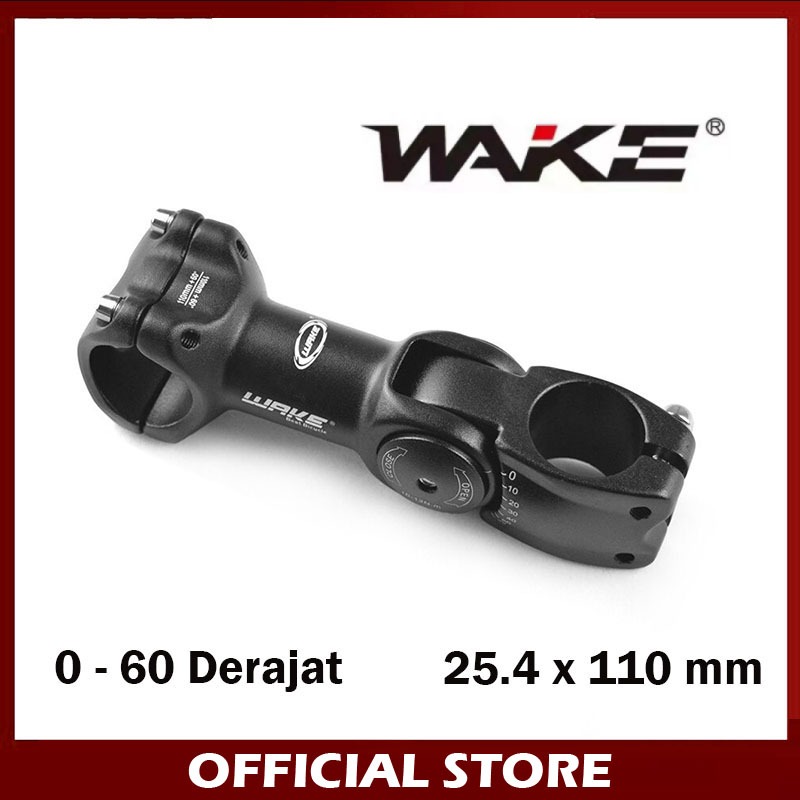 Wake Stem Standar 25.4 x 110mm 0 - 60 Derajat Adjustable Fixie Federal