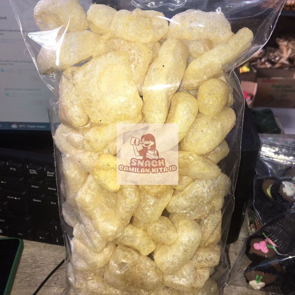 

KERUPUK KULIT SAPI ORIGINAL 60GR, 100GR RENYAH