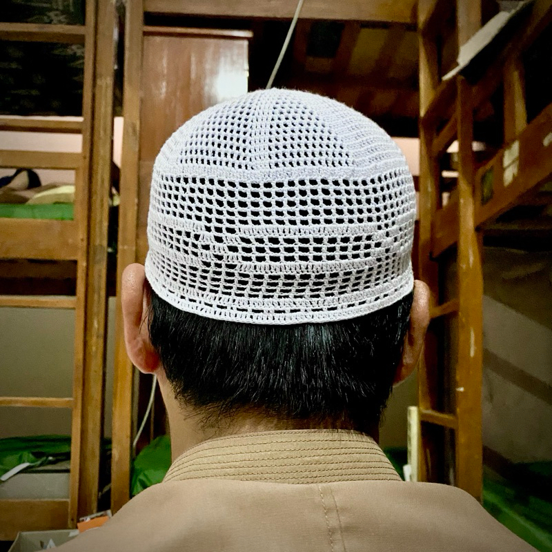 Peci Rajut Semi Tarim istimewa Asli Rajutan Tangan