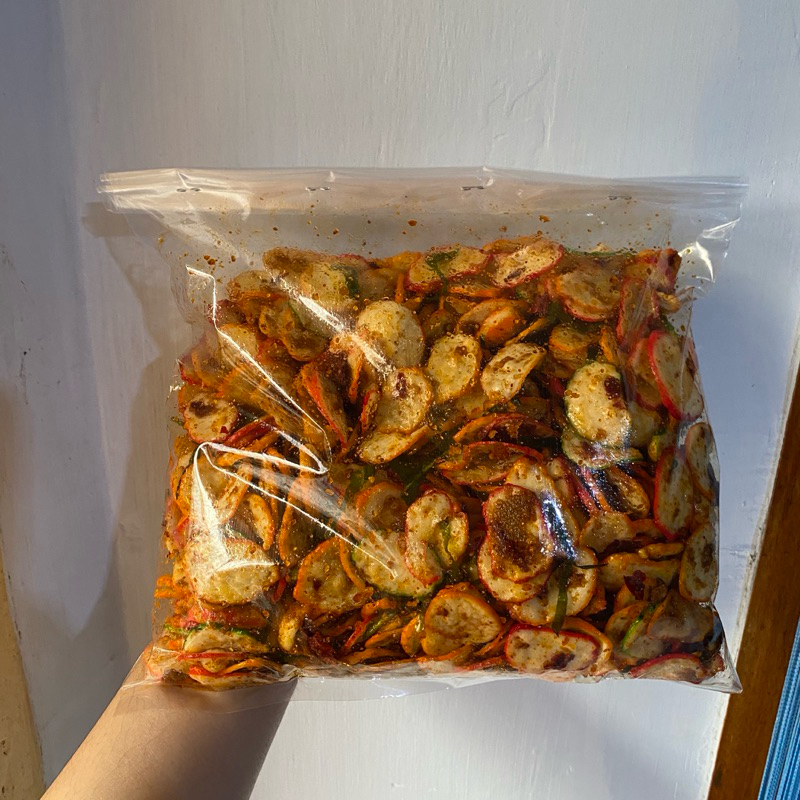 

Kerupuk Seblak Bawang Pedas Daun Jeruk 500 gram