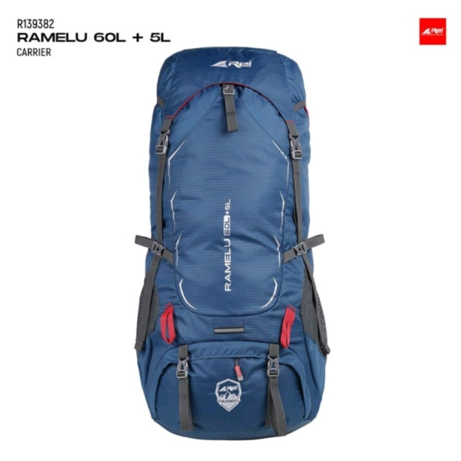 Arei Outdoorgear Tas Gunung Ramelu 60+5 liter / Tas Gunung / Tas Carrier Arei Toba 60 liter / Arei O