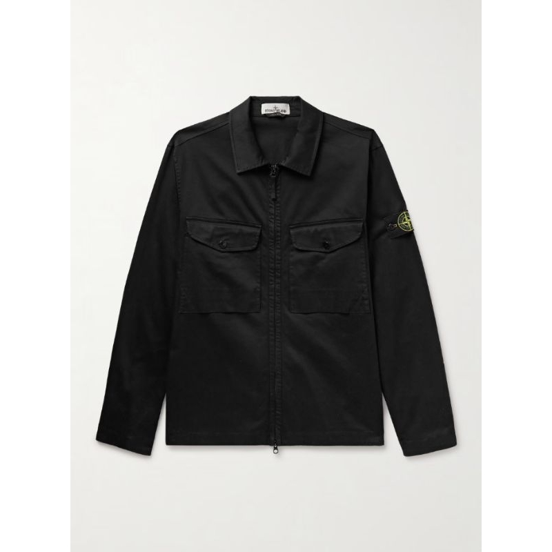 Stone Island Garment Dyed Overshirt Jacket Black Original