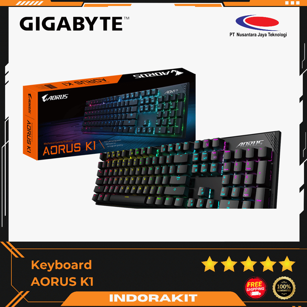 Gigabyte AORUS K1 mechanical gaming keyboard Cherry MX Switch Red