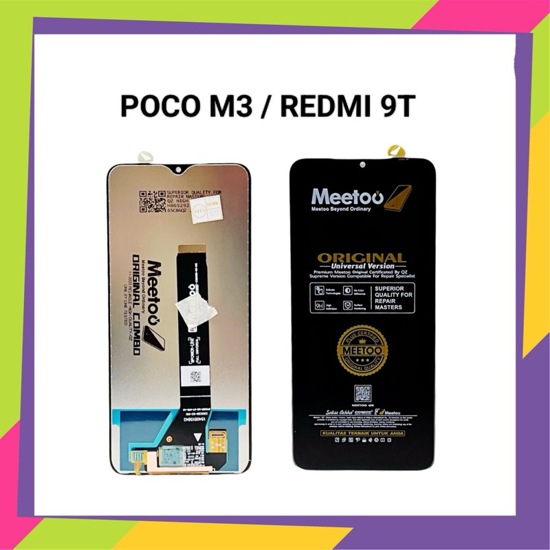 LCD+TS XIAOMI POCO M3/REDMI 9T METOO BLACK