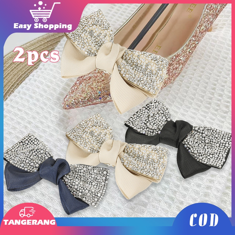 2pcs Hiasan Sepatu Flatshoes Aksesoris Sepatu Heels Mode Korea Aksesoris Sepatu Wanita Hiasan Untuk 