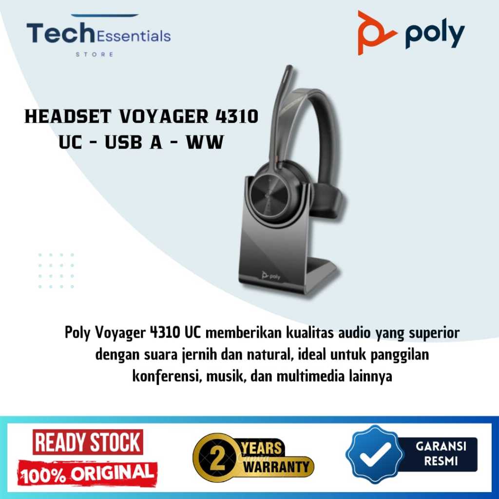 Poly HP Voyager 4310 UC M USB-A Headset