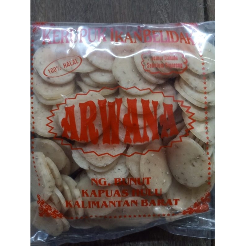 

KERUPUK IKAN BELIDAK ASLI MERK ARWANA