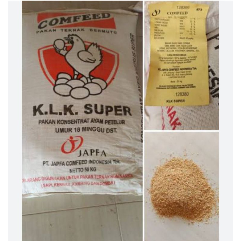 K.L.K Konsentrat Ayam Petelur 1 Kg Comfeed layer Pakan Ternak