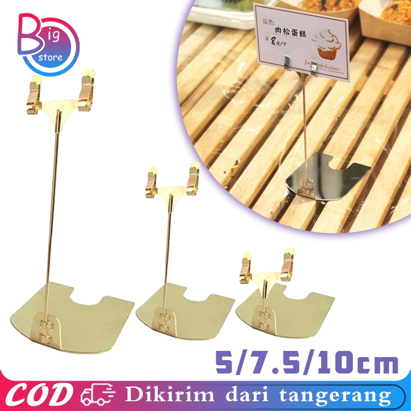 

Table Number Holder Standing Food Tag Menu Stand Tiang Nomor Meja Standing Price Tag