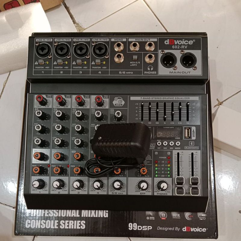 Mixer 6 chanel DBvoice 602-RV original