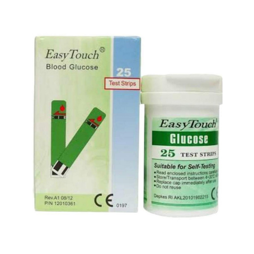 PROMO STRIP EASY TOUCH GLUCOSE ATAU GULA DARAH - ISI 25 STRIP COD