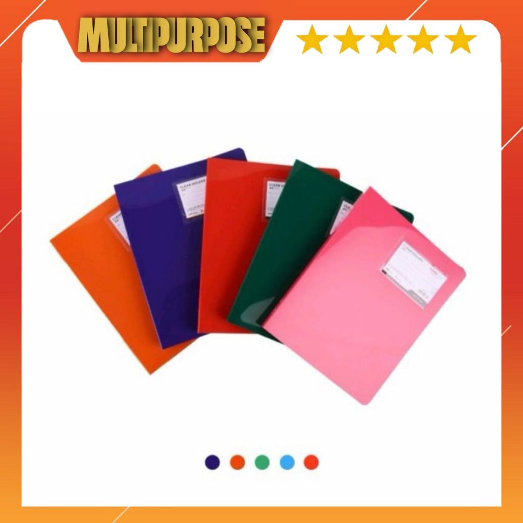 

CLEAR HOLDER A5 INTER X 20 POCKET/DOKUMEN KEEPER/DISPLAY ALBUM