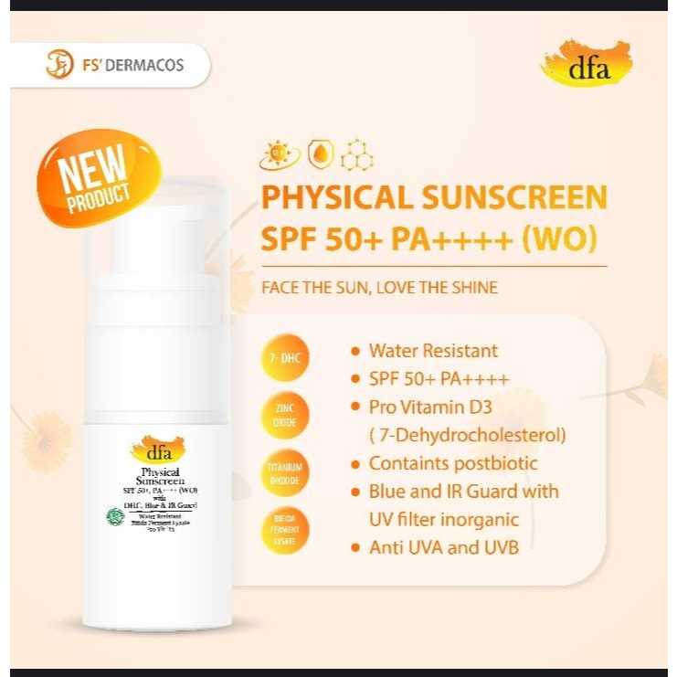 Dfa physical sunscreen spf50 pa++++ (wo) - sunscreen