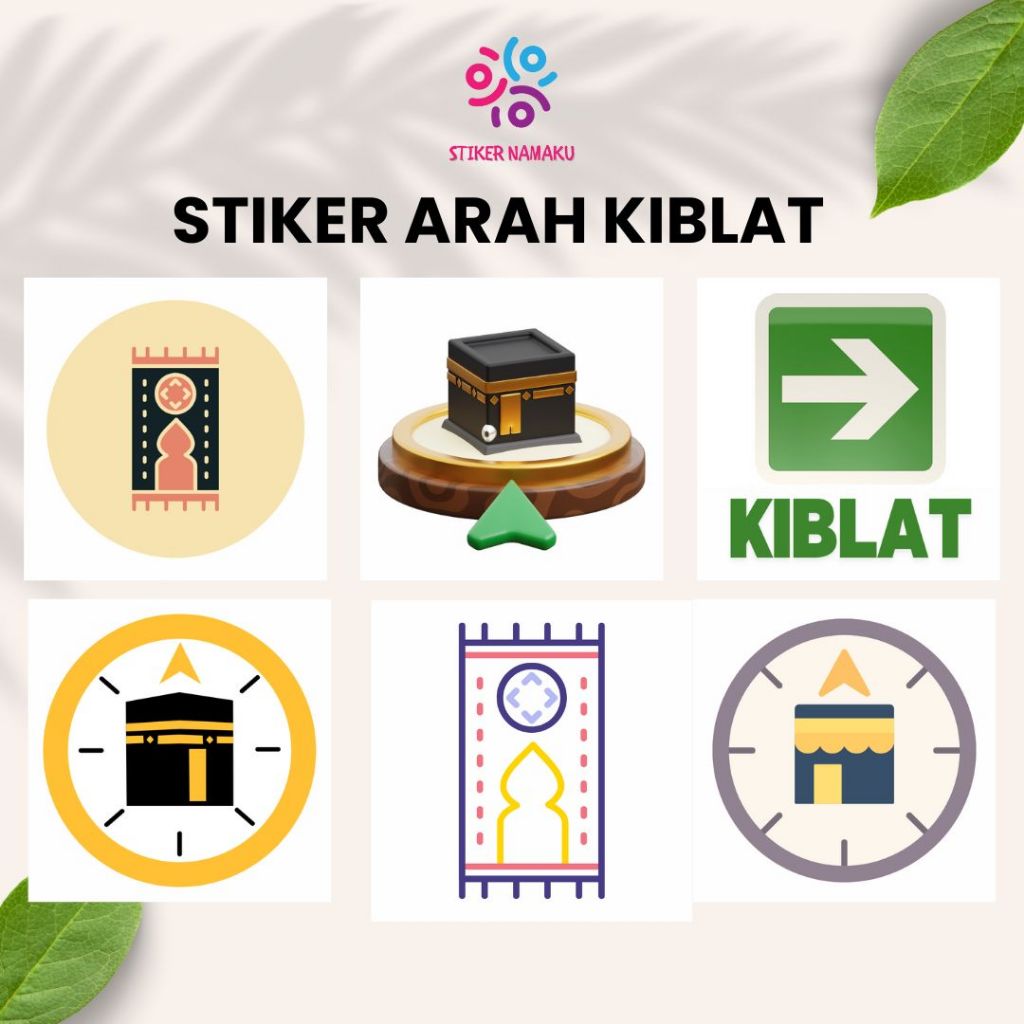 

STIKER KIBLAT - STICKER PETUNJUK ARAH SHOLAT ANTI AIR | WATERPROOF TAHAN LAMA