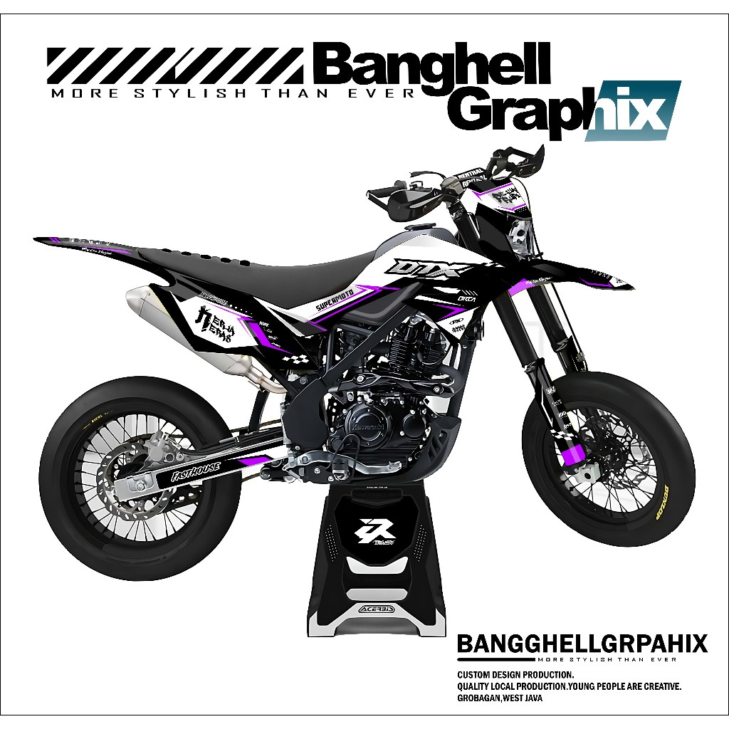 DECAL DTRACKER 150 - stiker dekal motor dtracker full body DTX