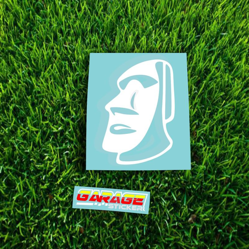 

Sticker batu emot meme face cutting sticker