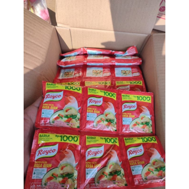 

royko renceng 1000 x 12pcs | penyedap rasa | royco kaldu ayam dan sapi | bumbu masak