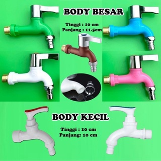 (KIM) KRAN AIR KRAN TEMBOK TAMAN ENGKOL WARNA WARNI EKONOMIS SIZE BESAR
