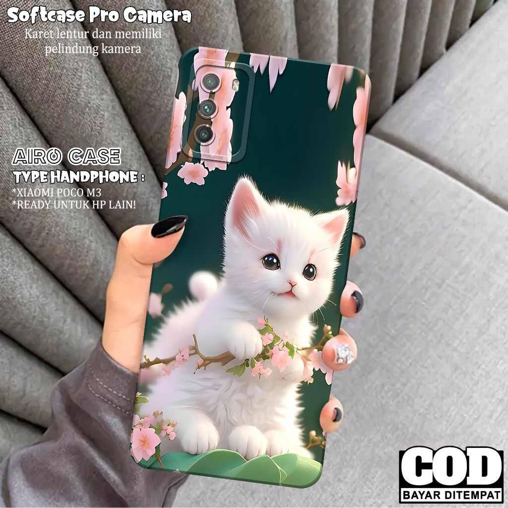 Softcase XIAOMI POCO M3 Terbaru Case XIAOMI POCO M3 Terbaru Fashion Case KUCING Casing XIAOMI POCO M