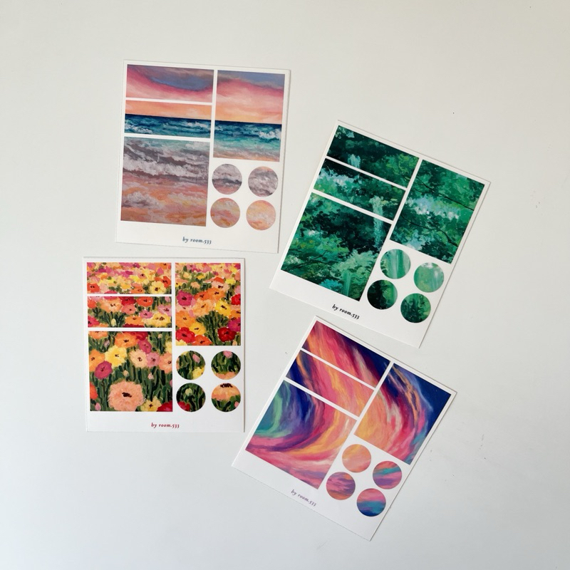 

[room.533] square deco sticker