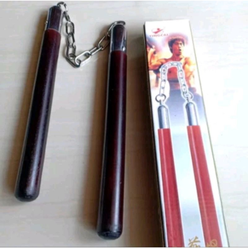 Ruyung kayu,Nunchaku,Double stick import