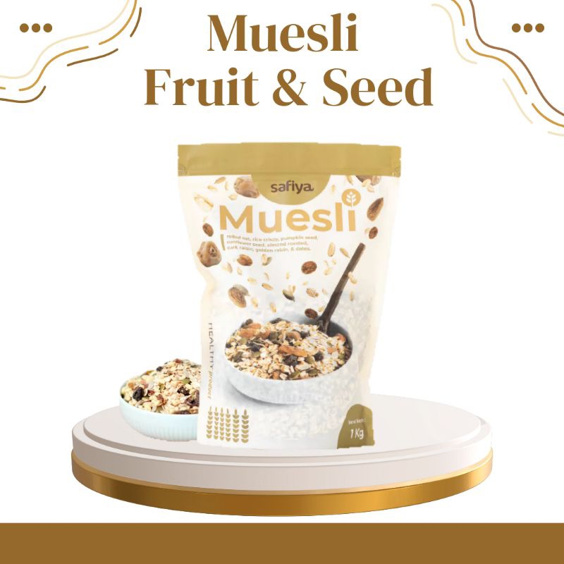 

Muesli Fruit & Seed 1 Kg Sereal Sehat ORIGINAL