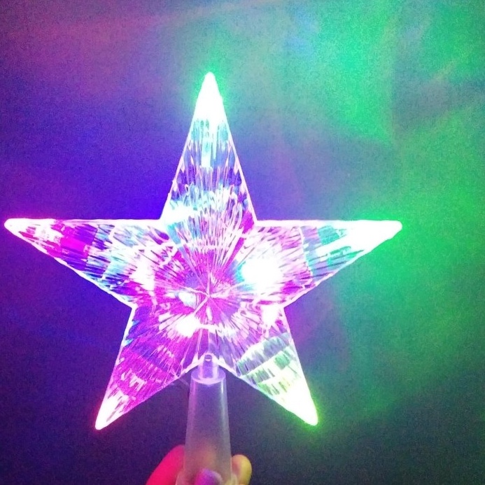 PRODUK TREND Pucuk pohon natal  bintang pohon natal  lampu bintang pohon natal hi