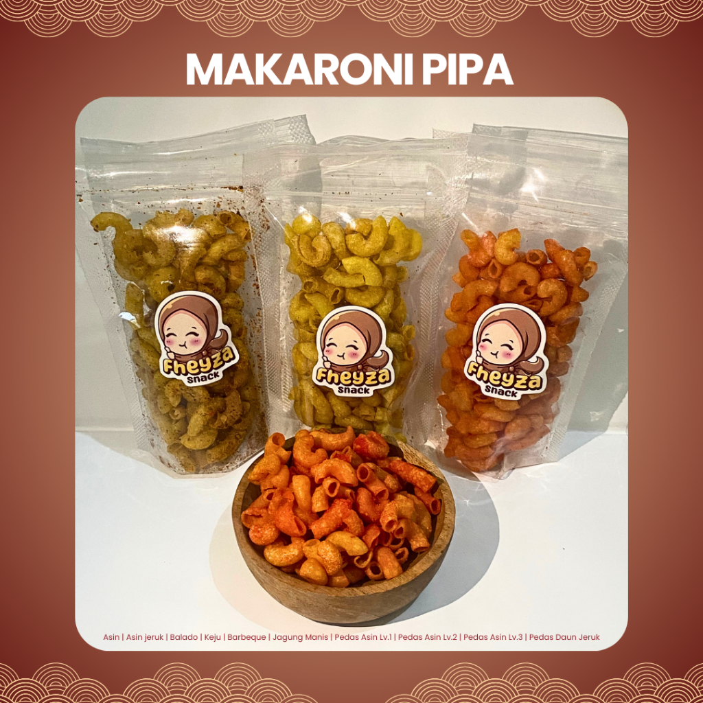 

Makaroni Pipa 50 Gram | FheyzaSnack