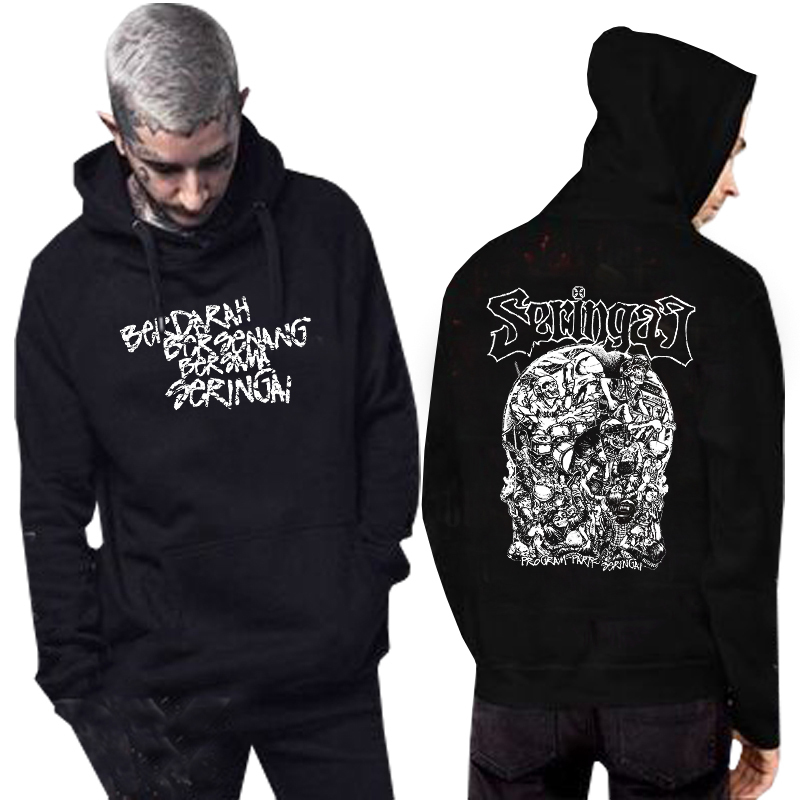 Jumper Hoodie Band Seringai - Progam Party Seringai Hoodie Bahan Cotton Fleece | Pullover Hoodie M L