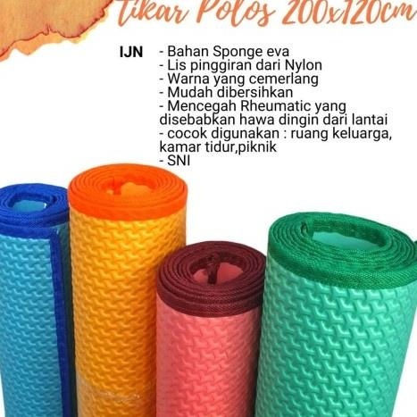 Karpet Lantai Spon Mercy 120x200 Alas Lantai Polos Tikar Murah Tikar Plastik Timbul