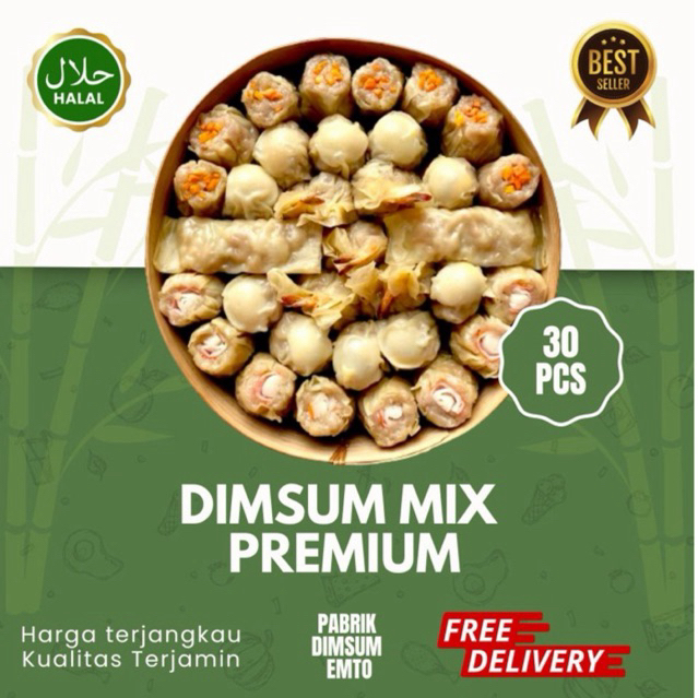 

DIMSUM MIX PREMIUM AYAM FROZEN ISI 30PCS