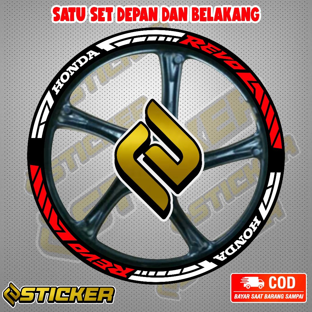 Stiker Velg List Velg Motor Stiker Velg Revo Variasi Revo
