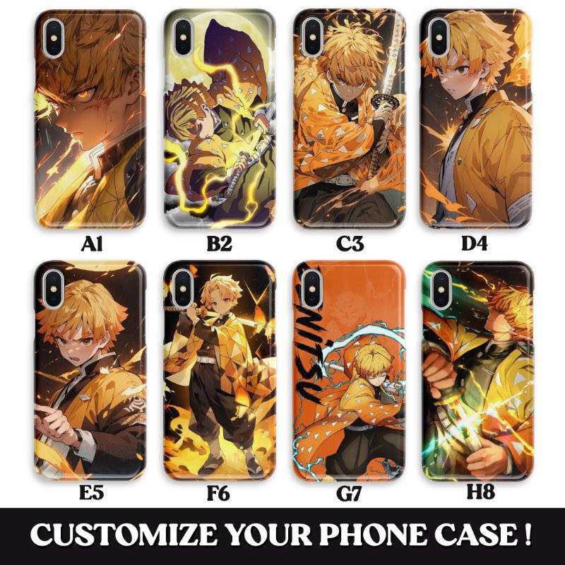 Case Hp Softcase Hardcase Zenitsu Agatsuma + Bisa Pakai Gambar Sendiri (Casing Hp iPhone Samsung OPP