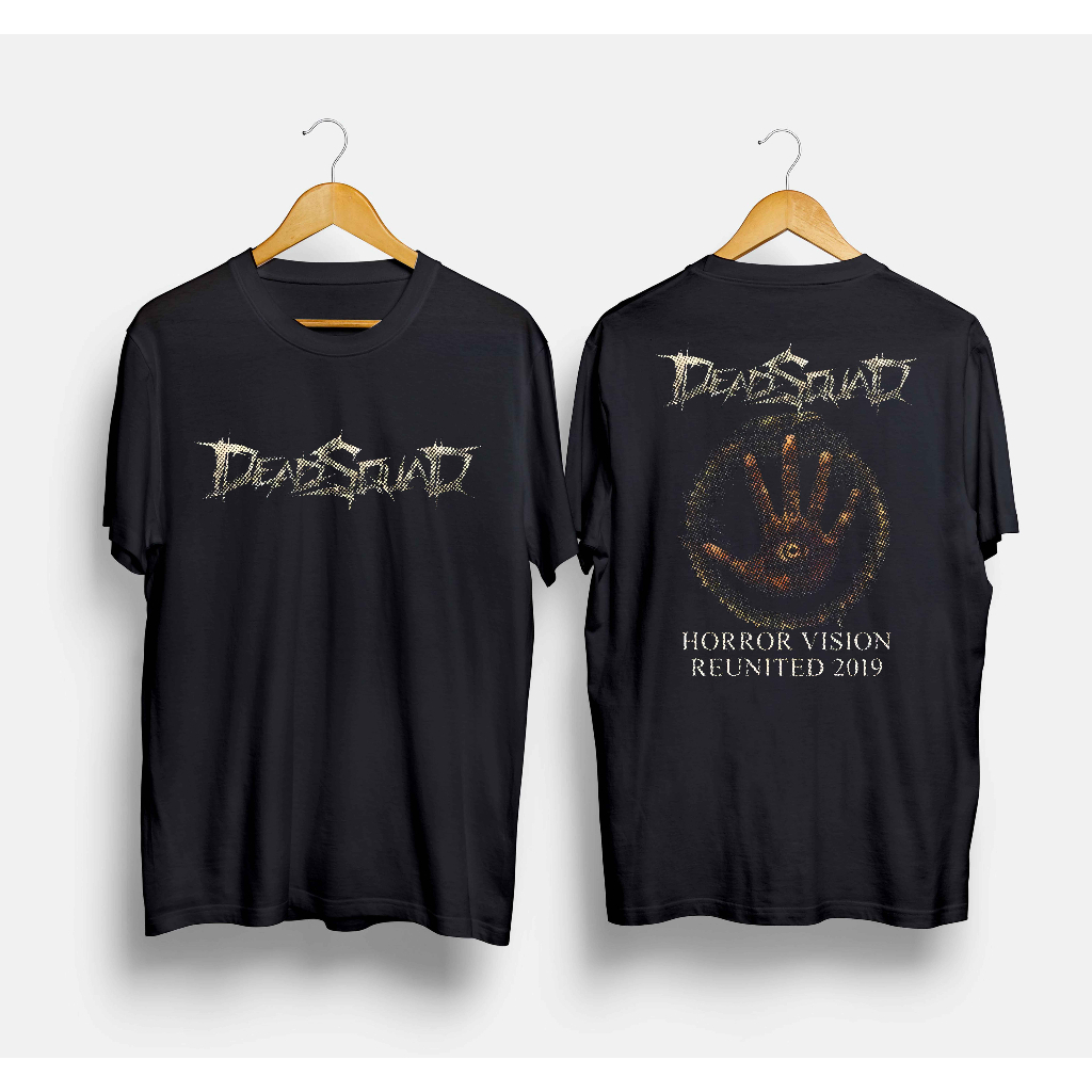 Kaos BAND DEADSQUAD HORROR VISION REUNITED Tshirt Musik Rock Metal Fashion Distro Murah