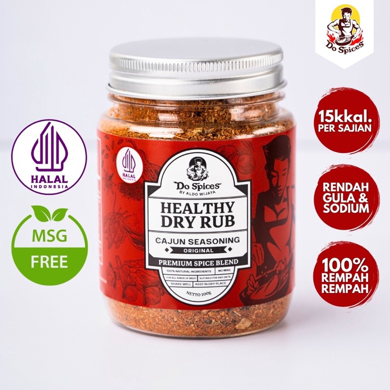 

Top Seller Dospices Healthy Dry Rub Bumbu Marinasi Rendah Kalori Cajun seasoning